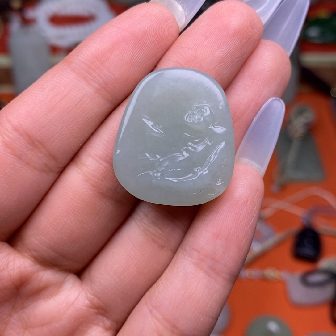 和田玉颈饰未镶嵌穿绳需备注