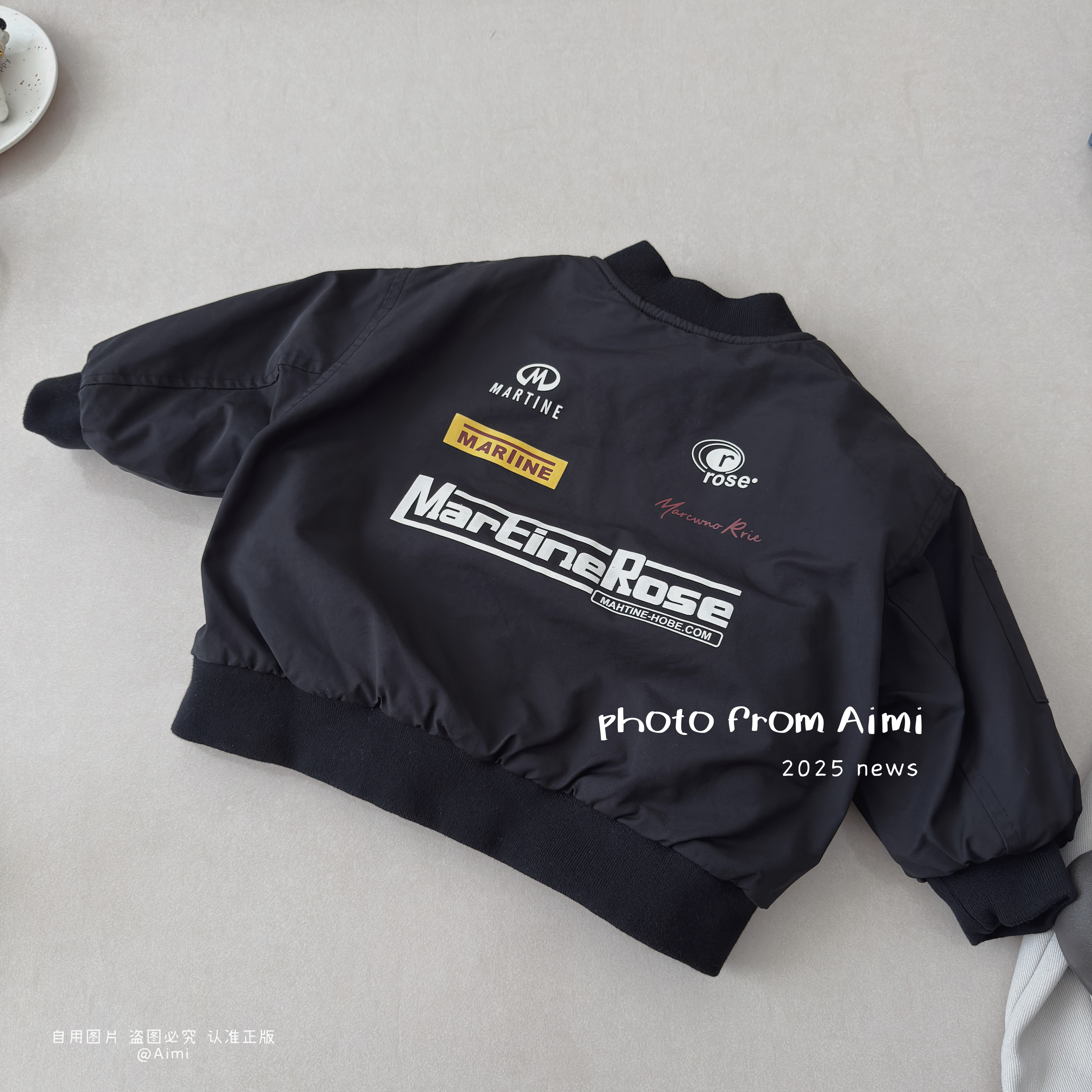 儿童夹棉棒球服洋气百搭拉链开衫上衣男女童印花潮款上衣