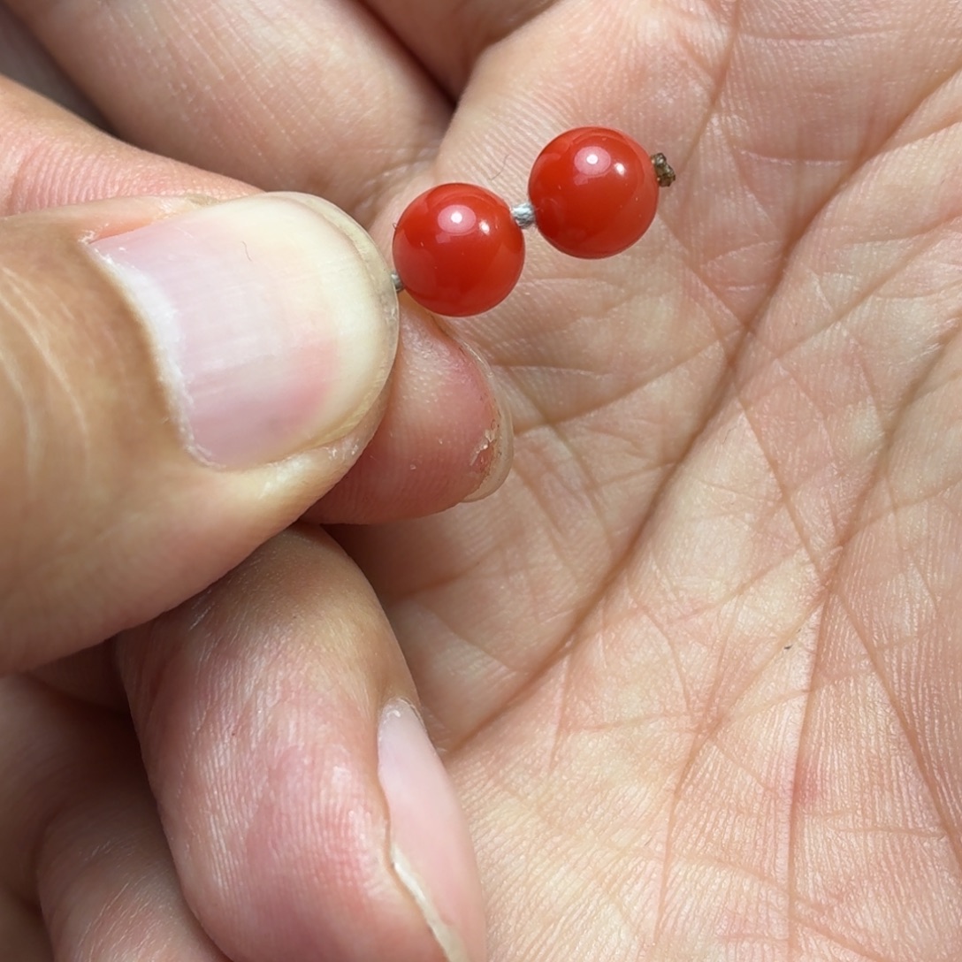 南红玛瑙未镶嵌珠宝奇石7.1mm