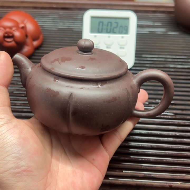 紫砂茶壶富*。菊蕾