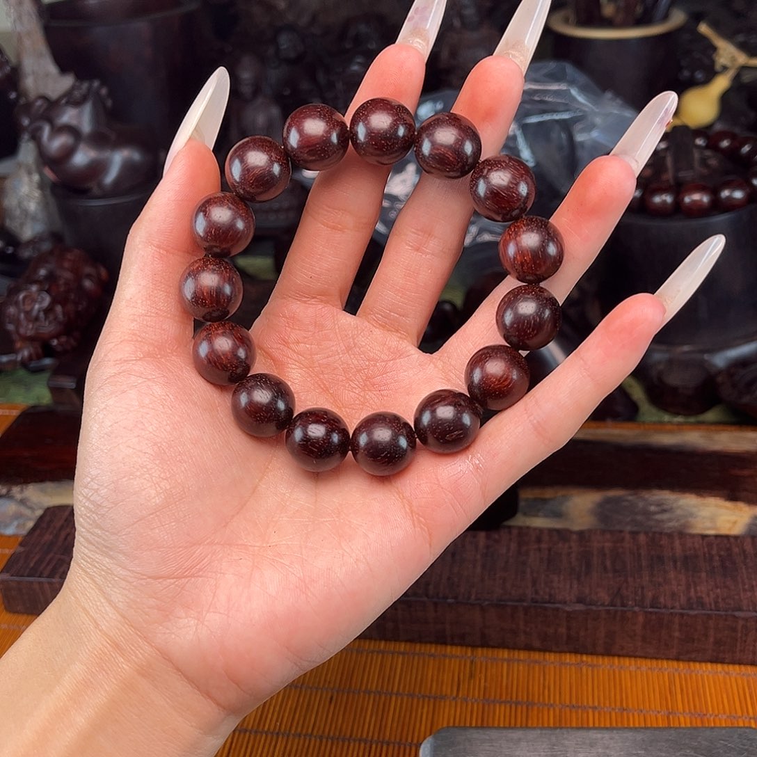 檀香紫檀（小叶紫檀）1.5单圈鱼鳞底金星