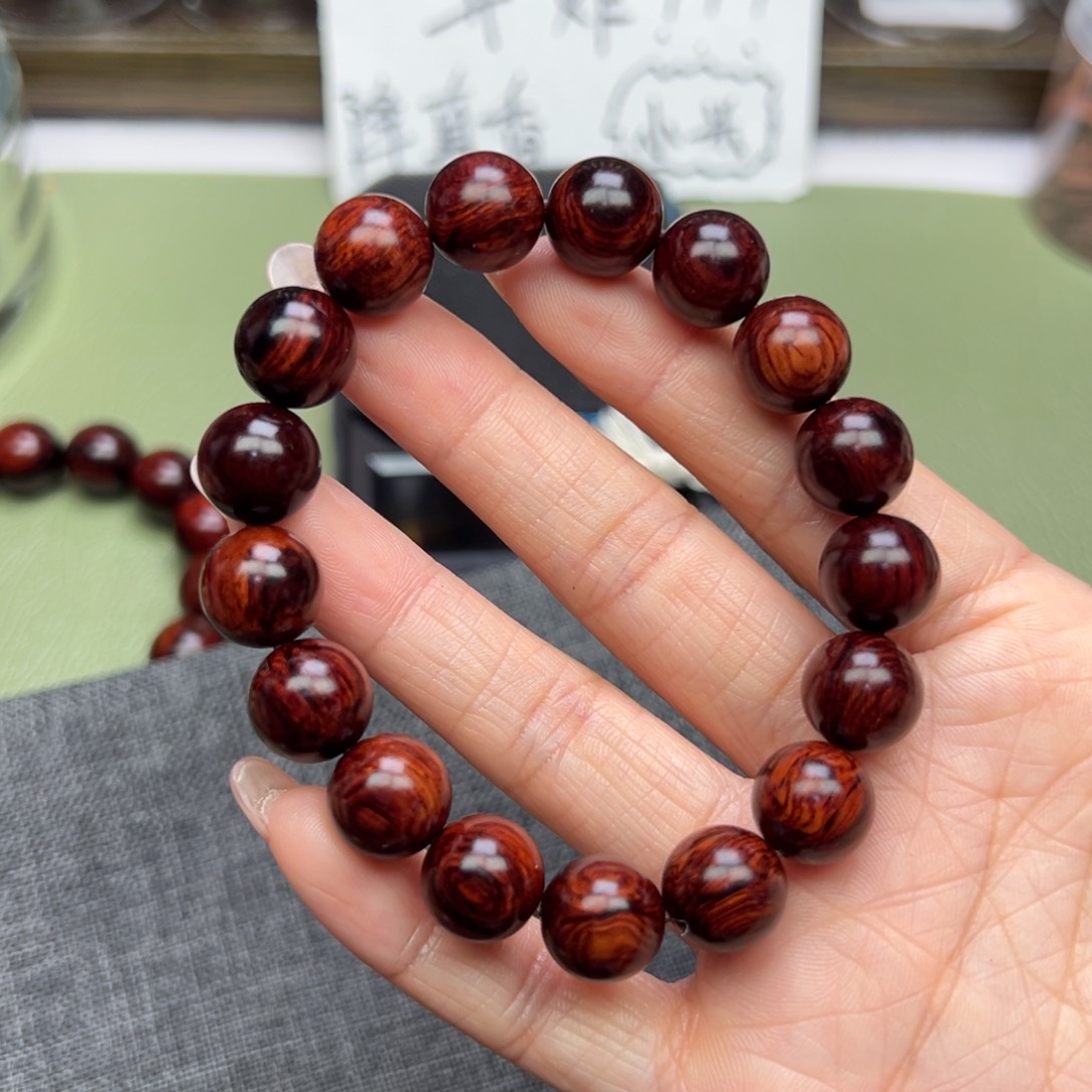 降真香其他海南红降1.2圆珠芝麻纹微暇