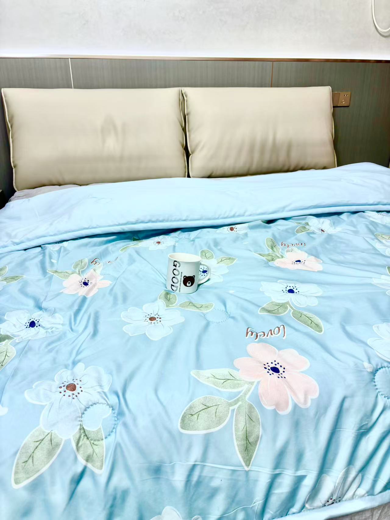 【免费试睡十五天】夏日蓝色韵花亲肤夏凉被