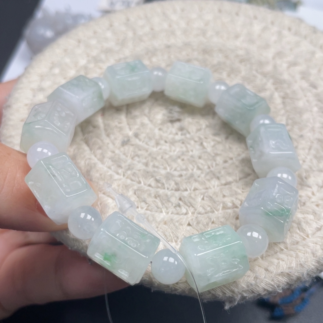 翡翠未镶嵌手链天然A货缅甸翡翠