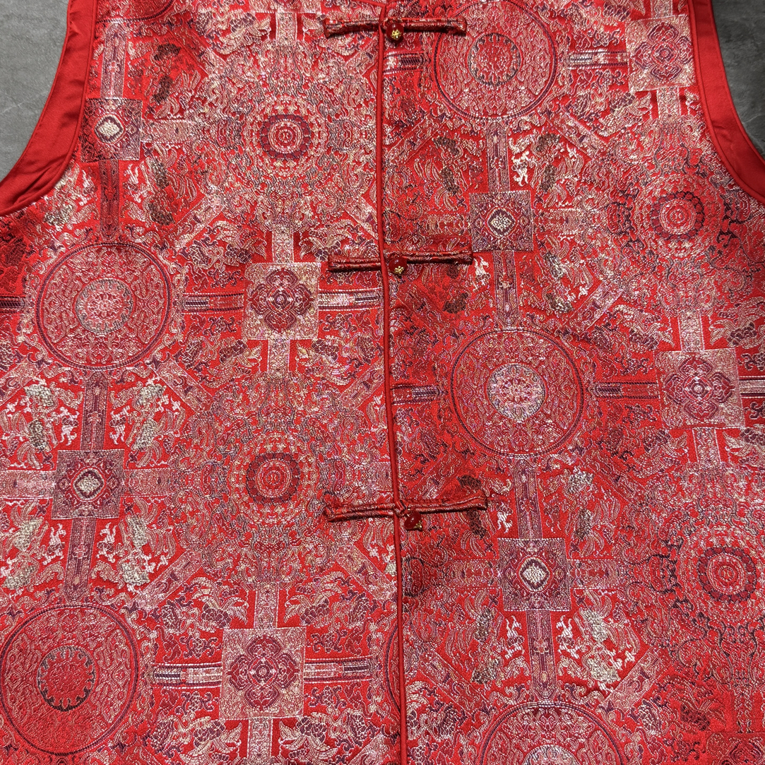 尚品财运亨通新中式立领马甲