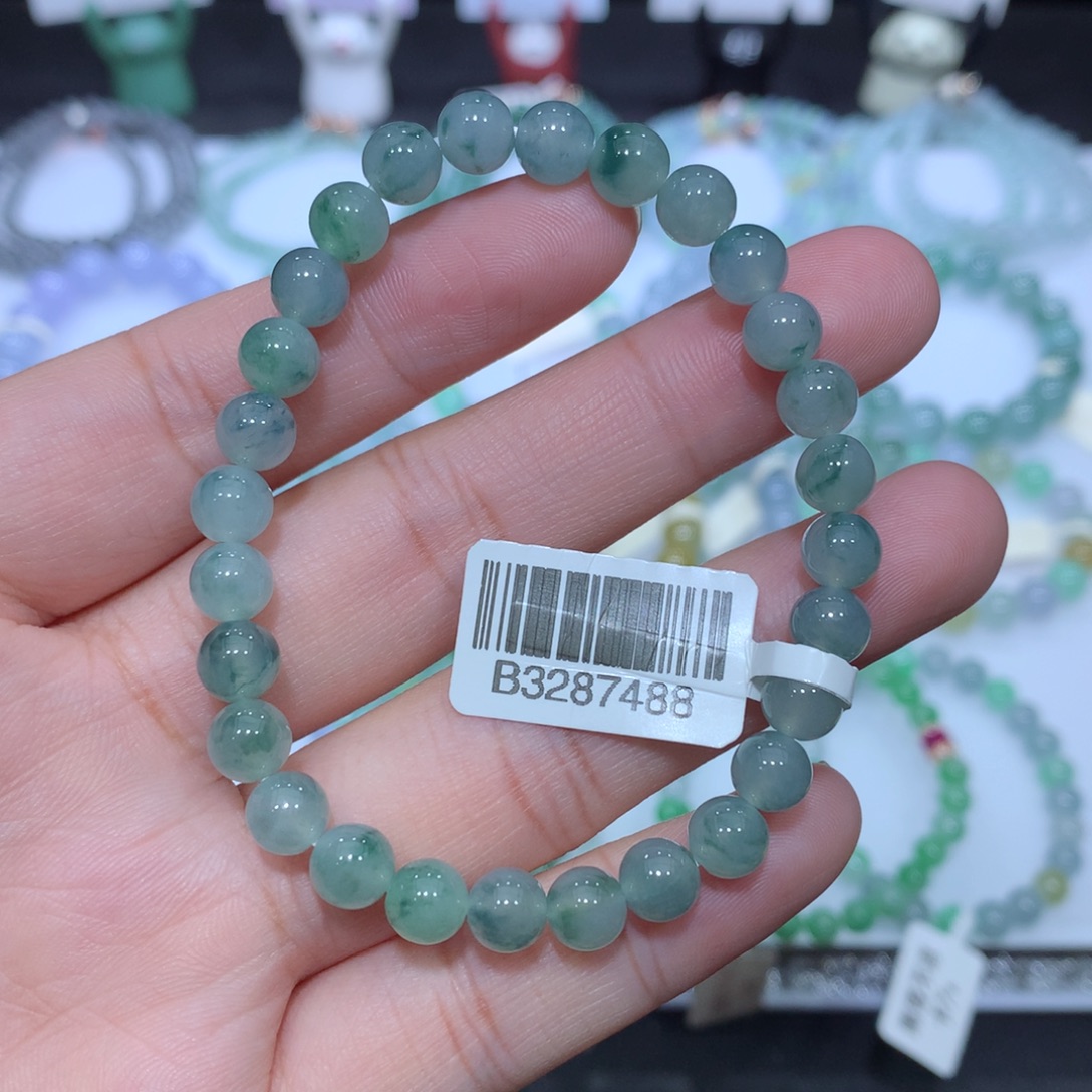 翡翠未镶嵌手串天然