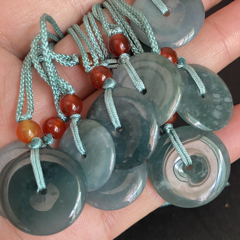 新人福利天然翡翠A货平安扣百搭时尚