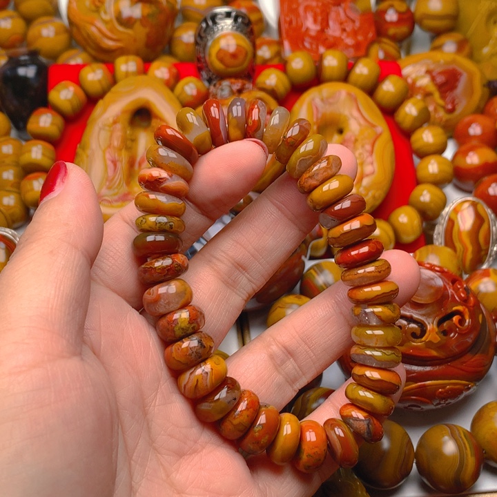 玛瑙/玉髓未镶嵌项链