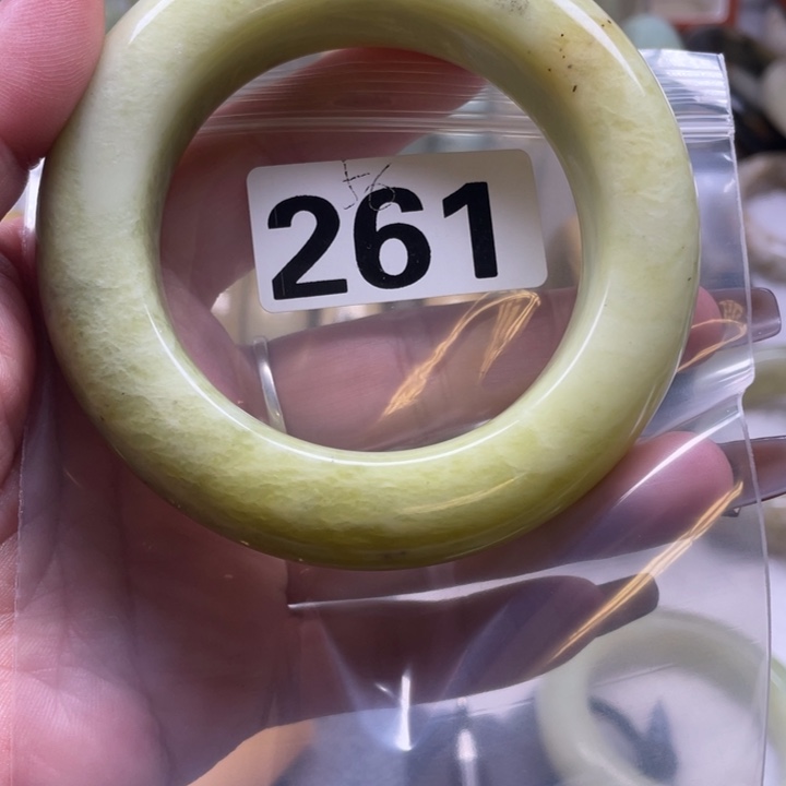 ꧁***꧂蛇纹石玉合金手镯