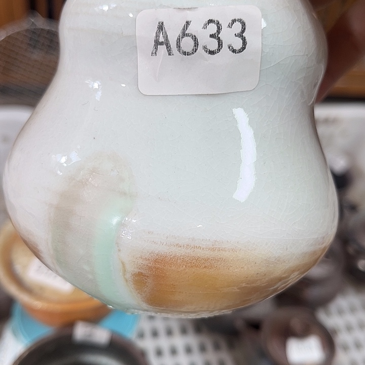 青***松柴烧裸烧纯手工制作瑕