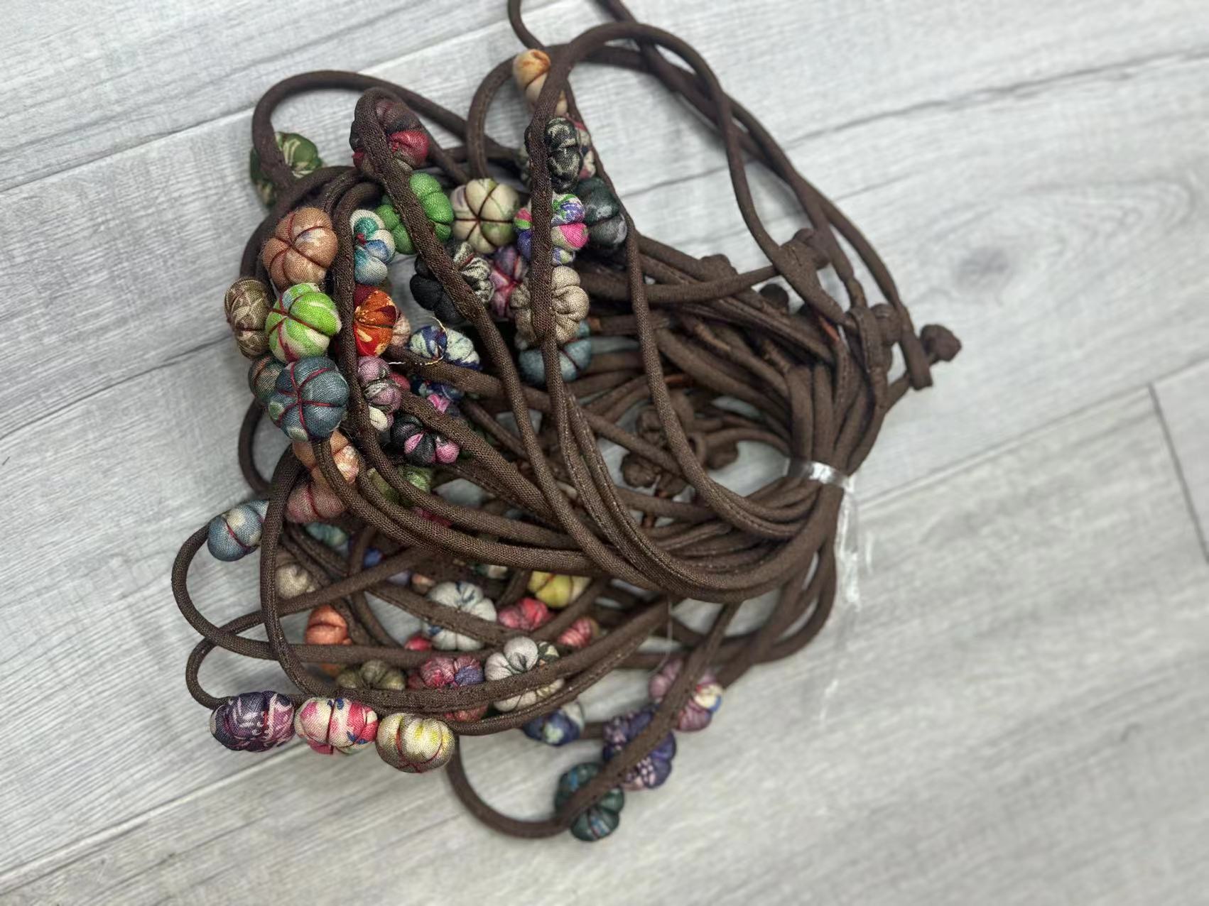 非金属布艺项链 HY    彩色南瓜项链