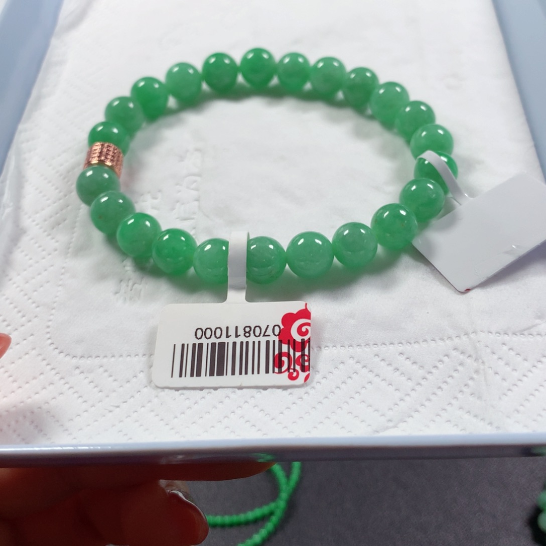 翡翠未镶嵌颈饰手串