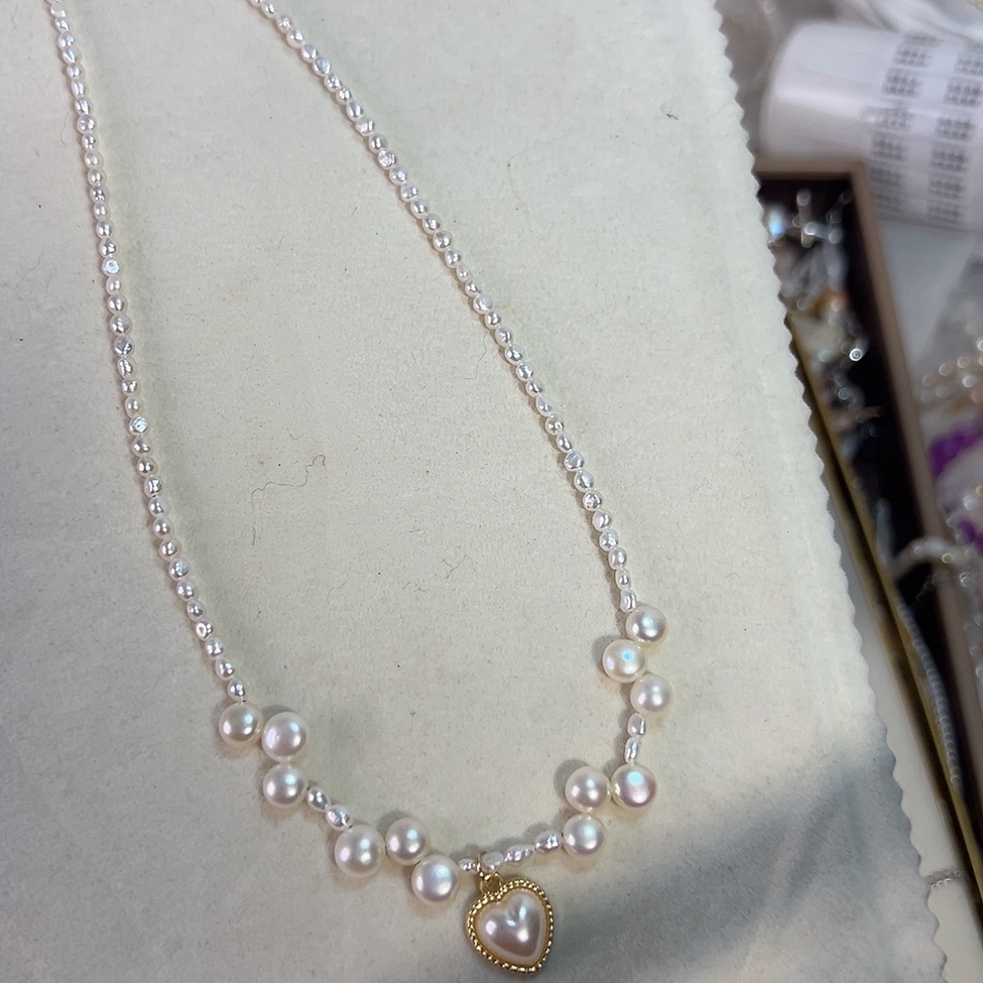 淡水珍珠设计款珠宝银S925镶嵌