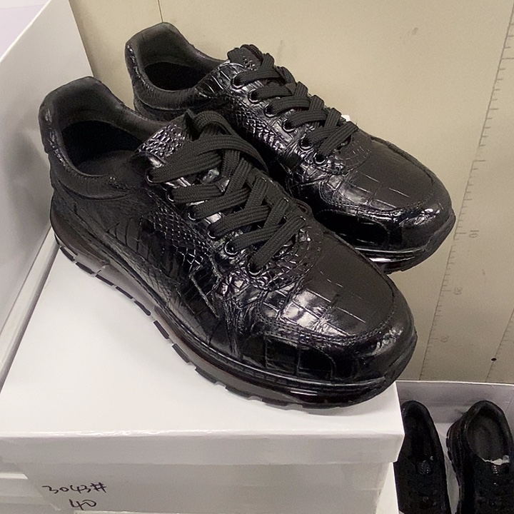 宏***运41码男士鳄鱼皮男鞋