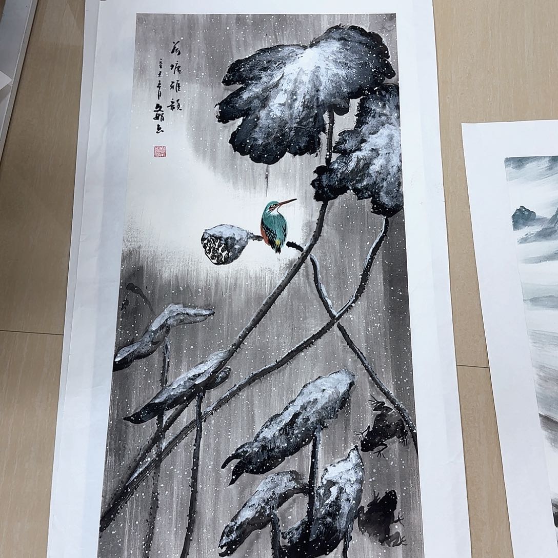 国画国画作品展。国画j