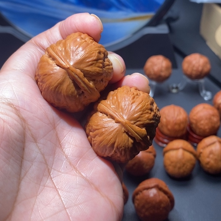 有***爸吊坠文玩核桃精品小手捻