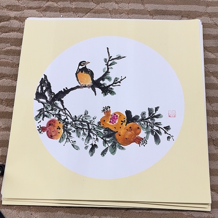 国画花鸟等多种鸟类的栖息50.50