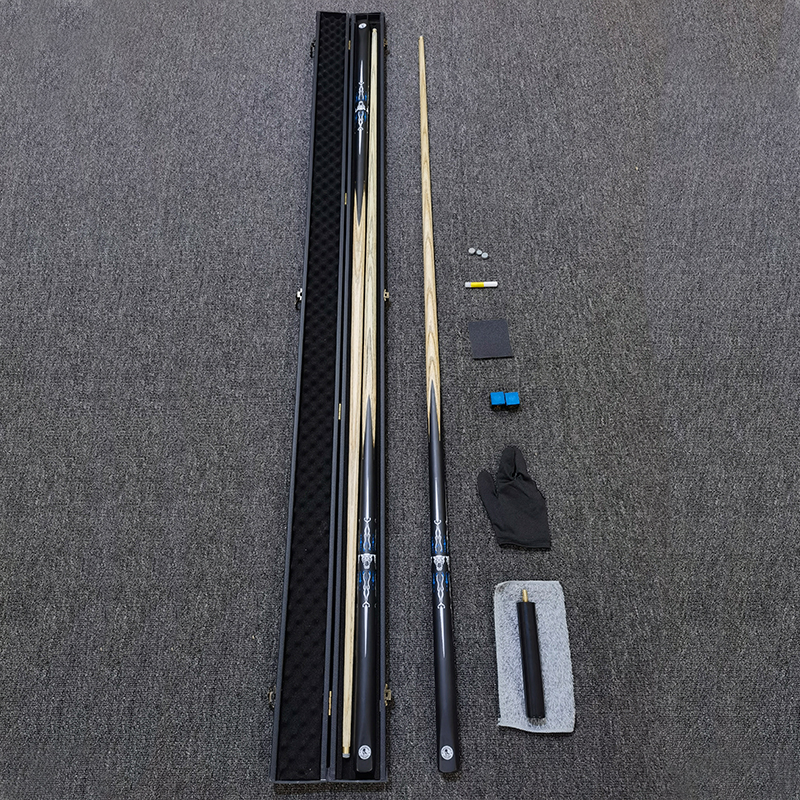 小头台球杆中式黑八九球斯诺克适用通杆一体杆老虎头球杆小头10MM