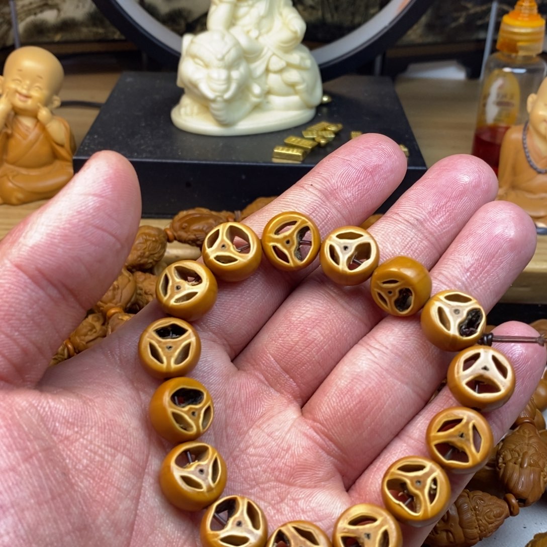 橄榄核手串/手链橄榄核雕刻工艺手串7