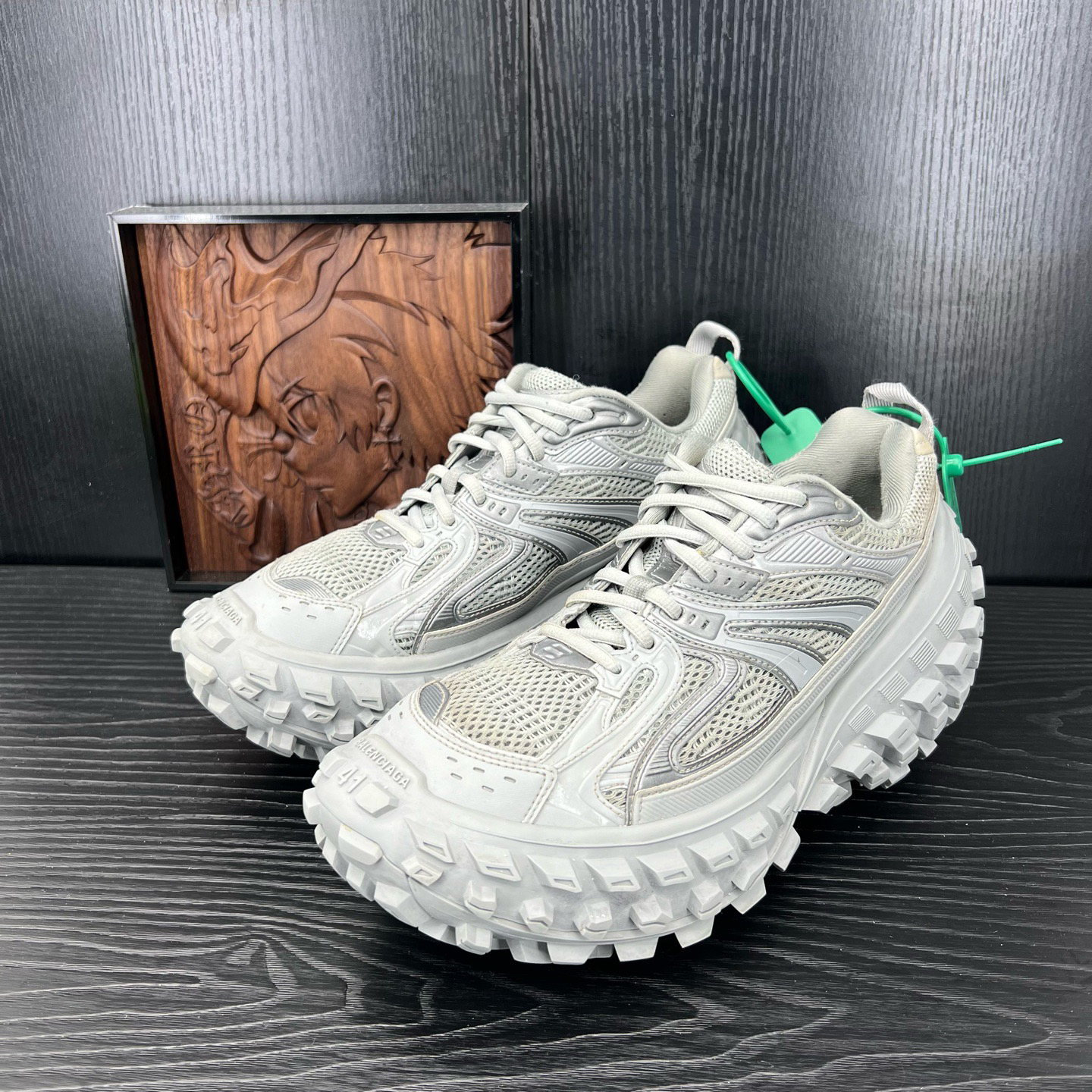 95新 Balenciaga/巴黎世家 41码轮胎鞋 灰二手男鞋CH23761