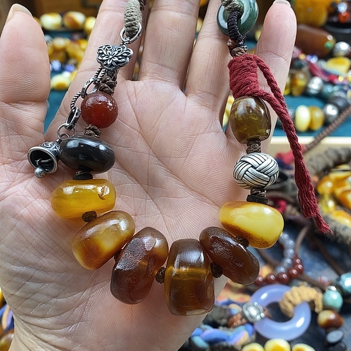 蜜蜡未镶嵌项链项链