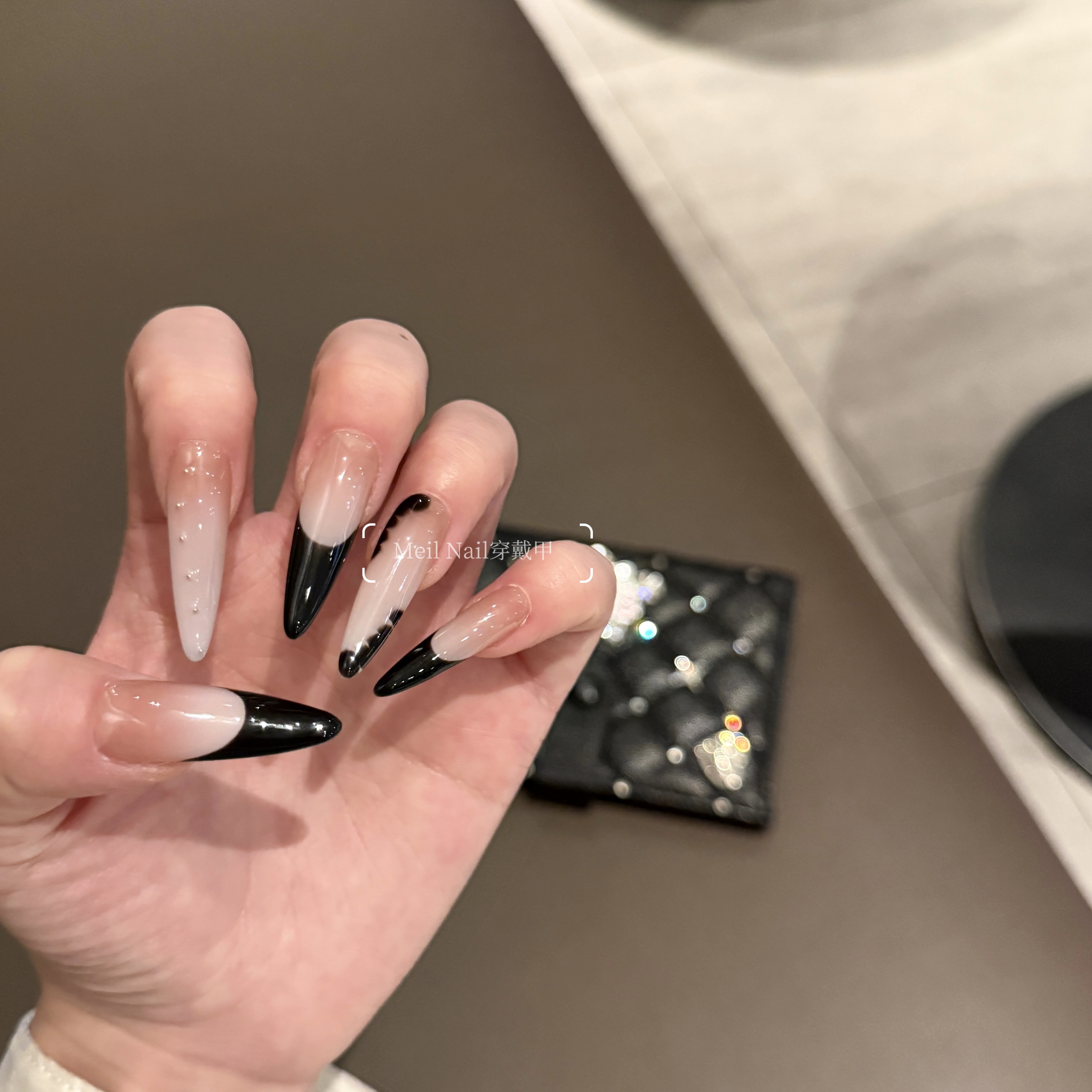 Meil Nail 31加长尖圆 纯手工穿戴甲可拆卸-ML6191