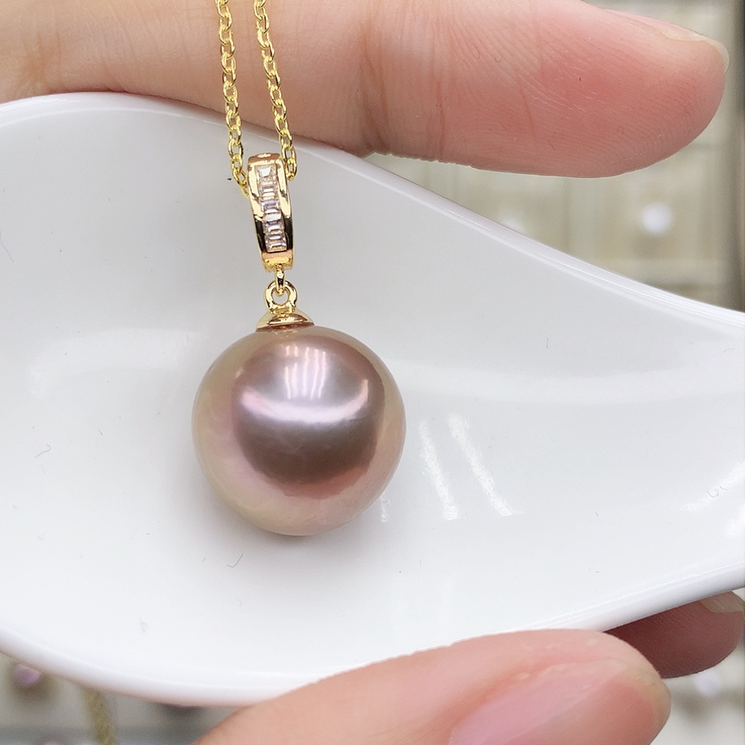 淡水珍珠吊坠(赠链)合金