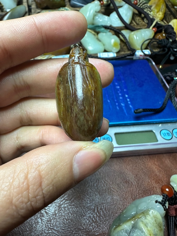 和田玉红皮小龙龟20克