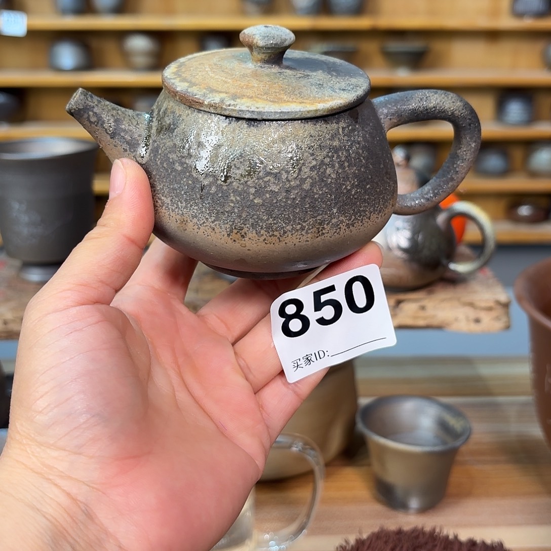 坭兴陶纯柴烧原矿泥料纯手工壶190毫升