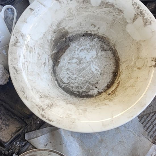 瓷大草帽汤盆，口径29