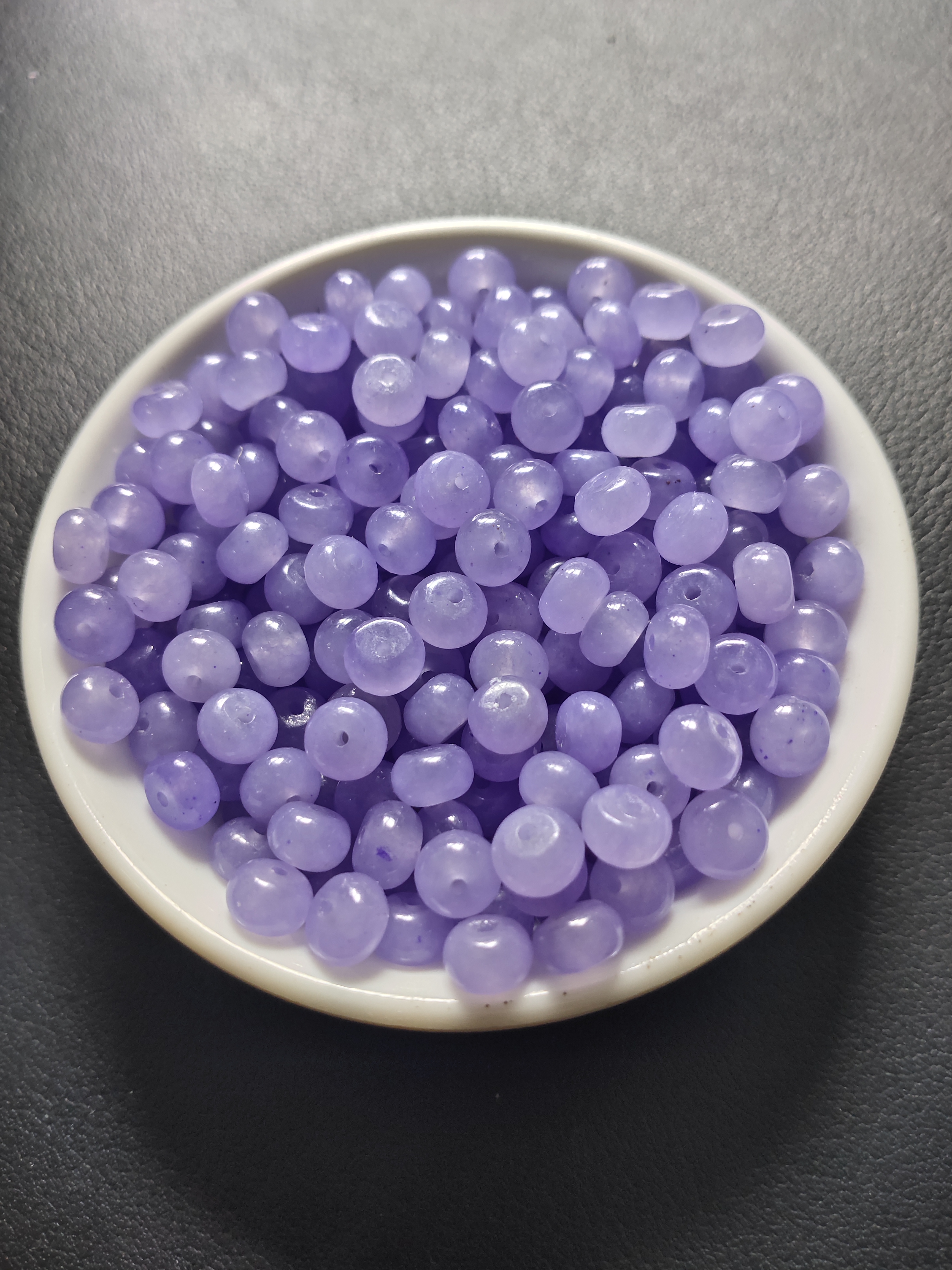 【散珠批发】w1871浓烟紫算盘6*3mm*50颗