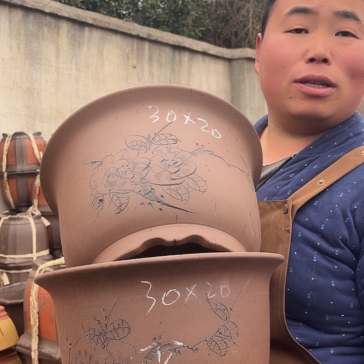 紫砂紫砂花盆盆栽