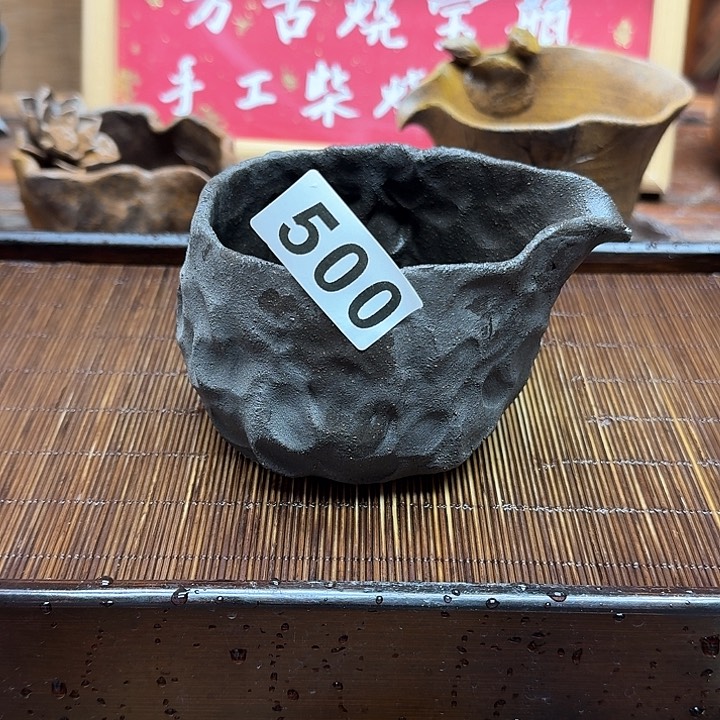 纯手工制作粗陶茶具