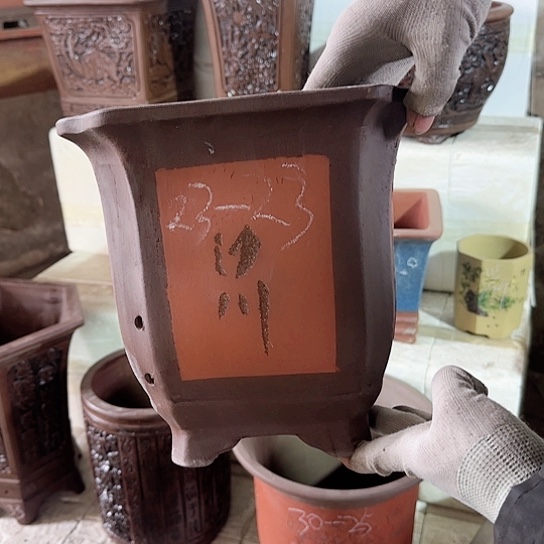 紫砂花盆源头工厂清仓处理36号