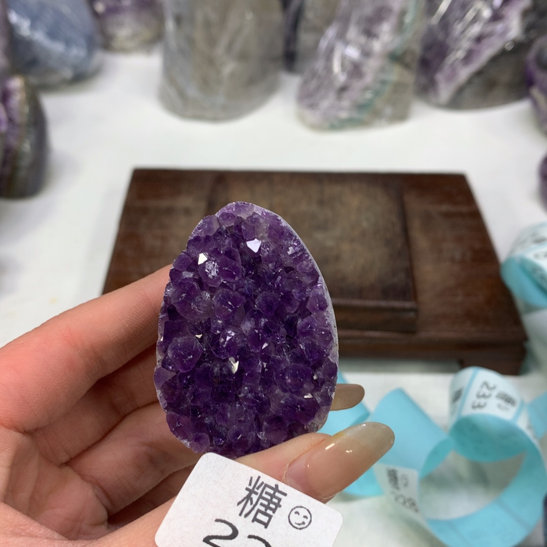 紫晶摆件未镶嵌水晶