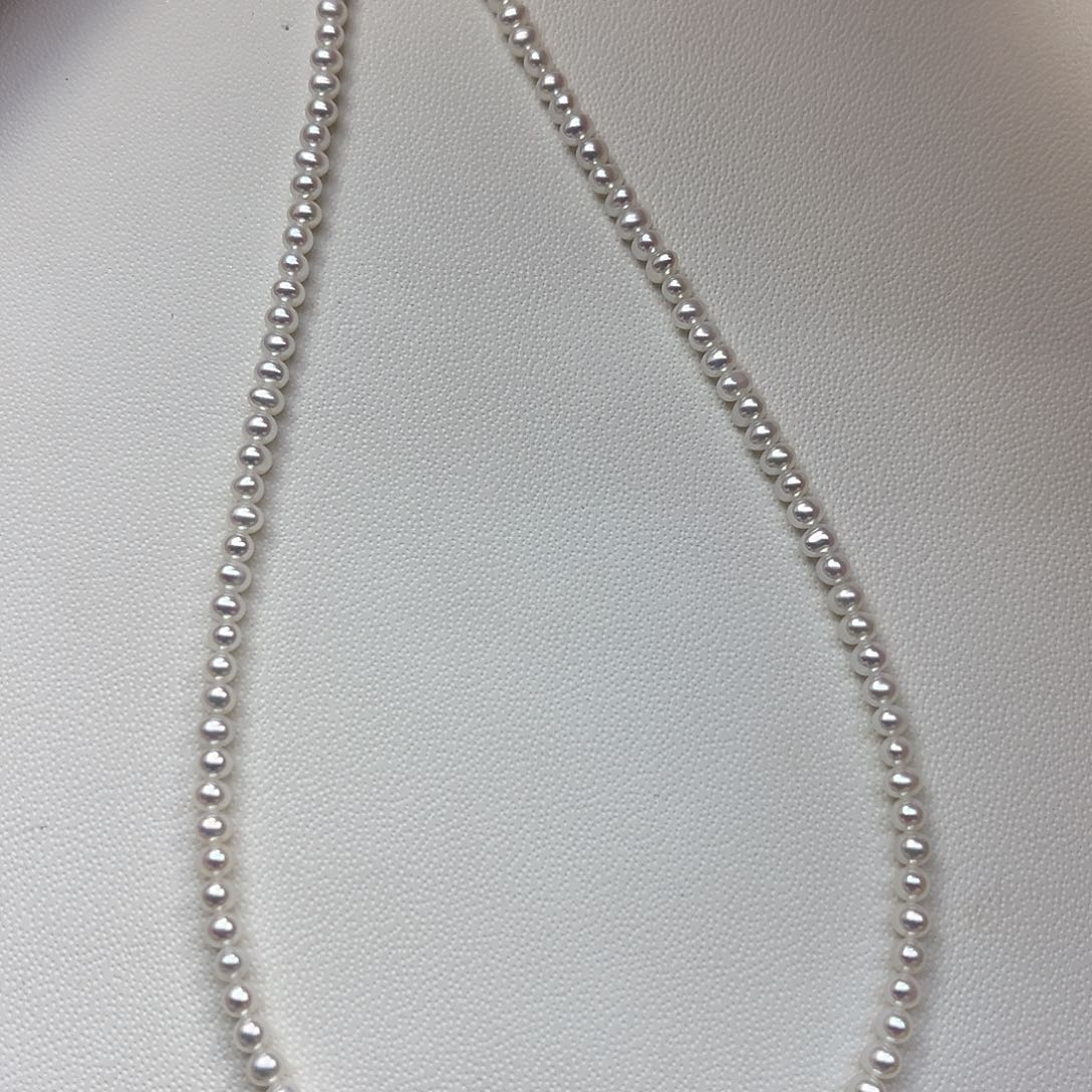 淡水珍珠银S925镶嵌颈饰