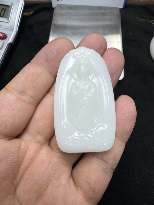 苏工精雕 观音菩萨一级白