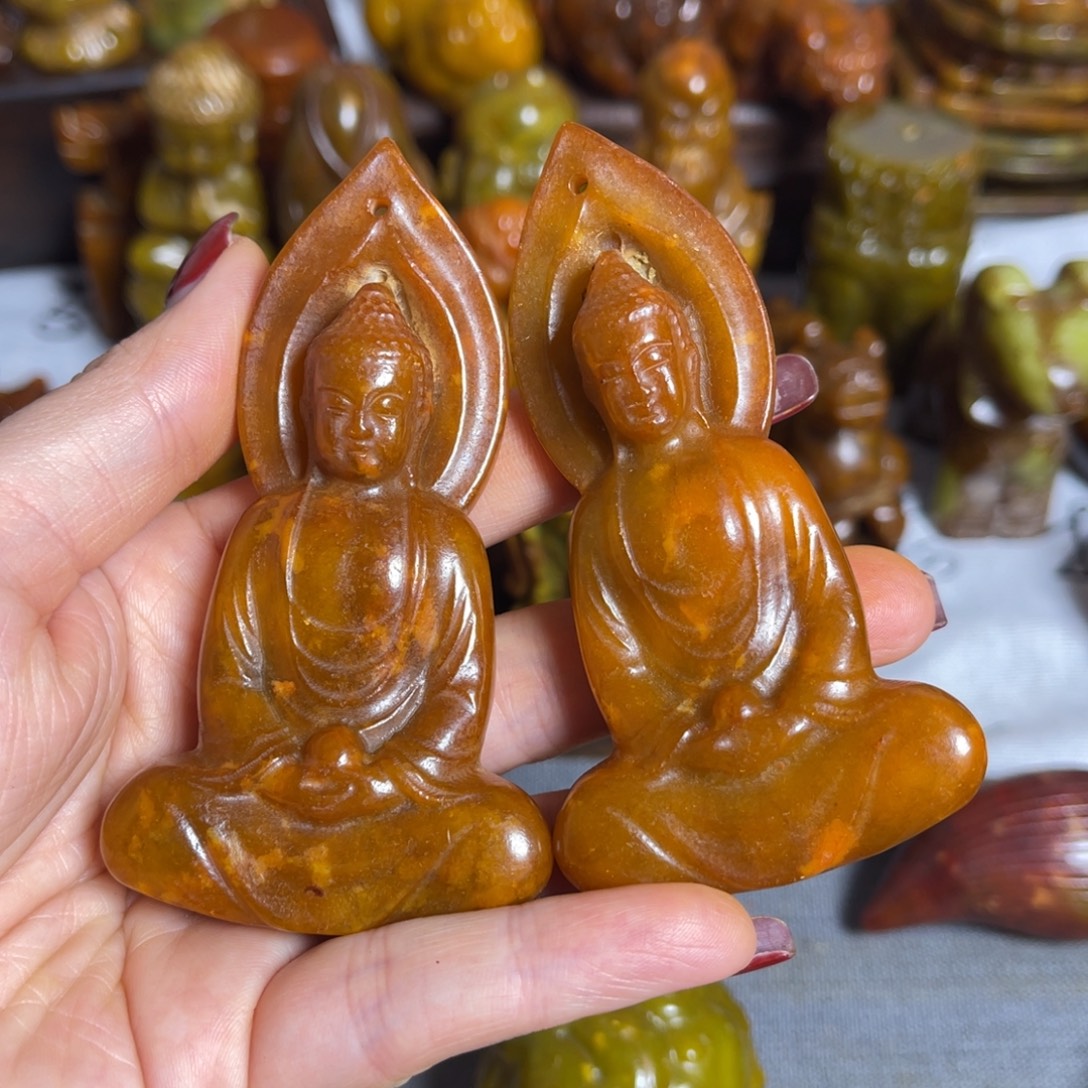 蛇纹石玉合金颈饰