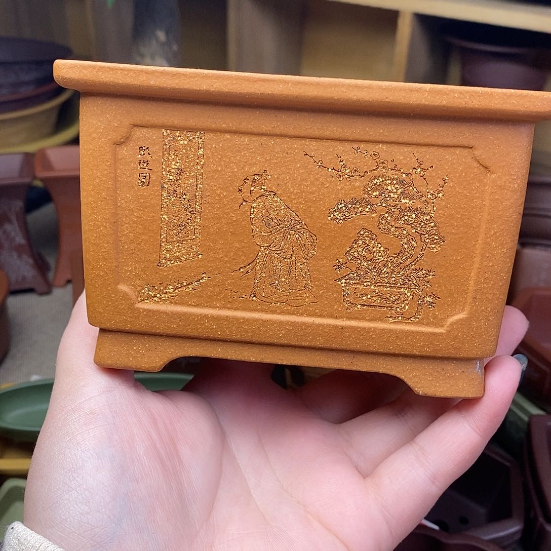 琉璃手工艺品宜兴紫砂精品花盆