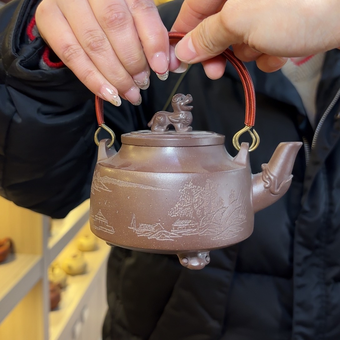 紫砂茶壶一壶李紫砂400cc