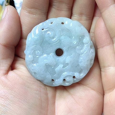 翡翠颈饰未镶嵌天然缅甸翡翠a货