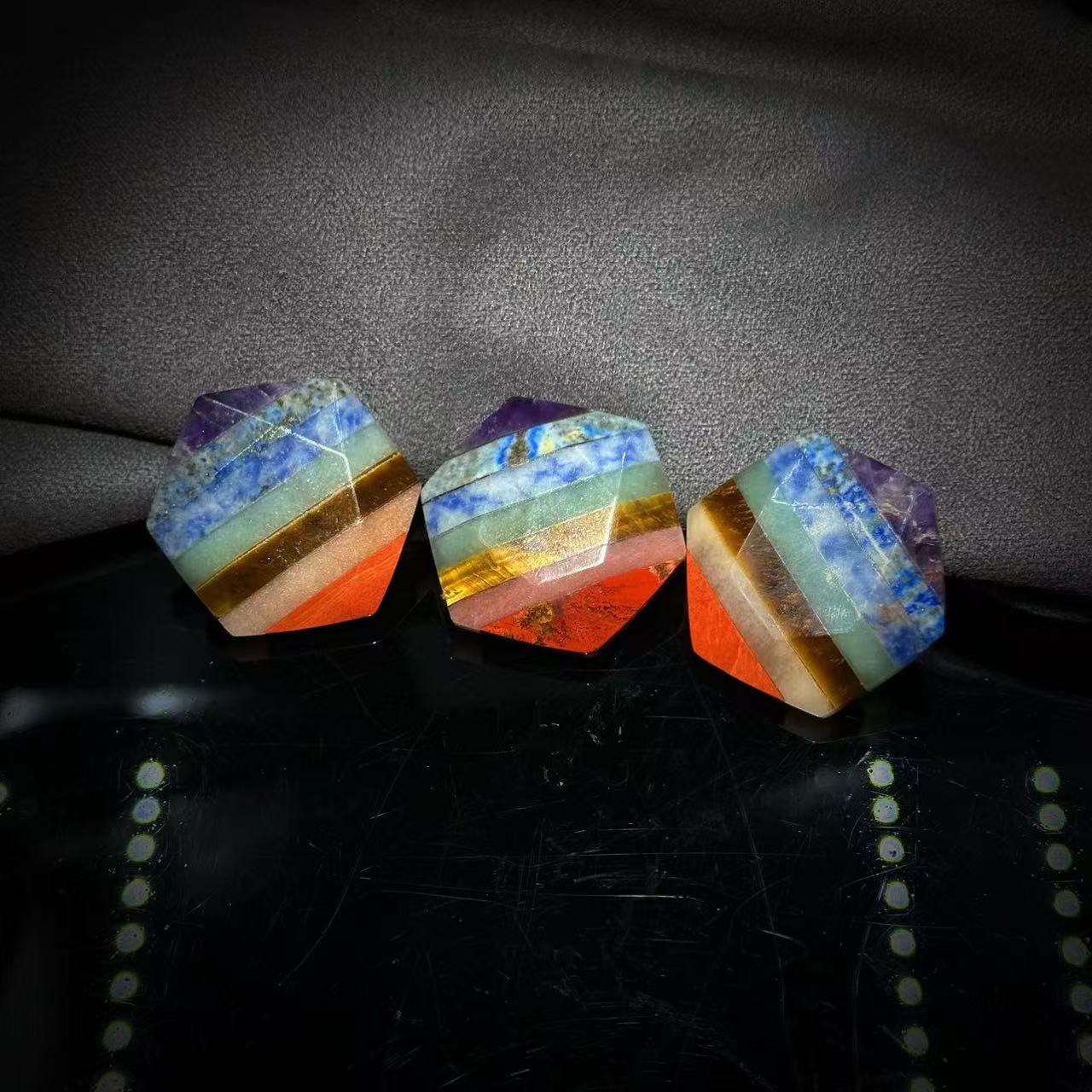 SJ1450 七彩六芒 星吊坠 多样性发其一