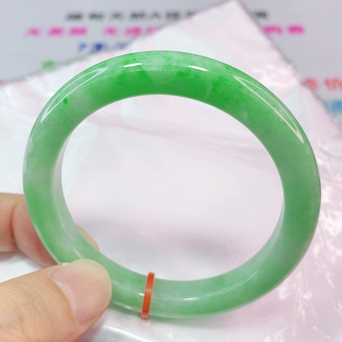 未镶嵌手镯翡翠52.8圈口正圈