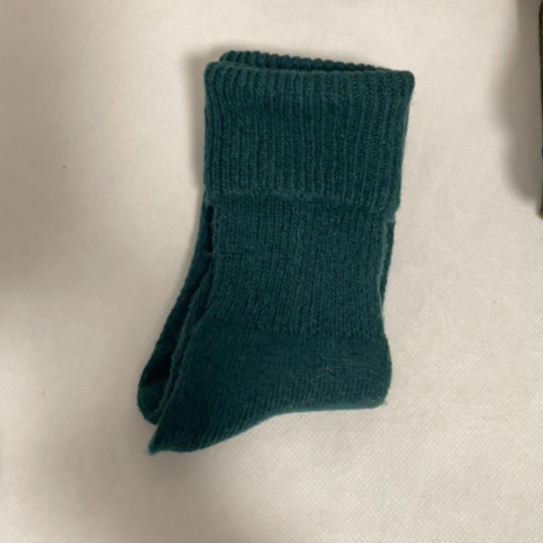 小众复古绿色洋气高腰女袜
