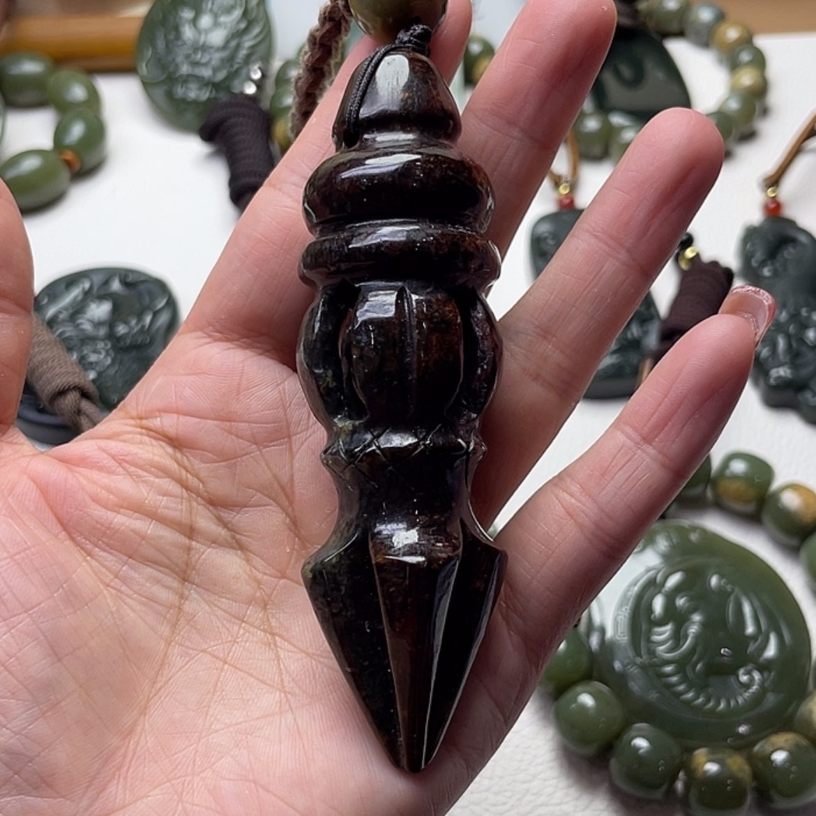 【闪购商品】和田玉手把件未镶嵌