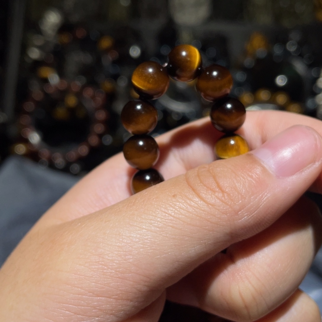 黑曜岩未镶嵌手链故*云