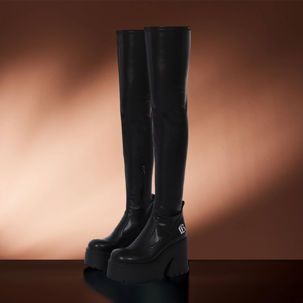 UnicornBlood【2.0过膝】新款高跟厚底弹力长靴过膝显瘦长腿靴