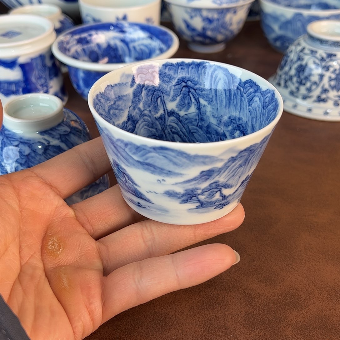 杯景德镇全手工手绘陶瓷