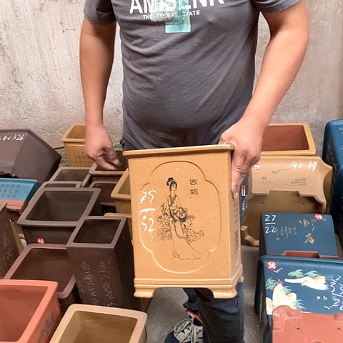 紫砂花盆手工制作