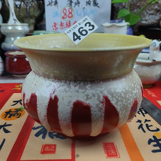 景德镇手工高温陶瓷：口16.5高13